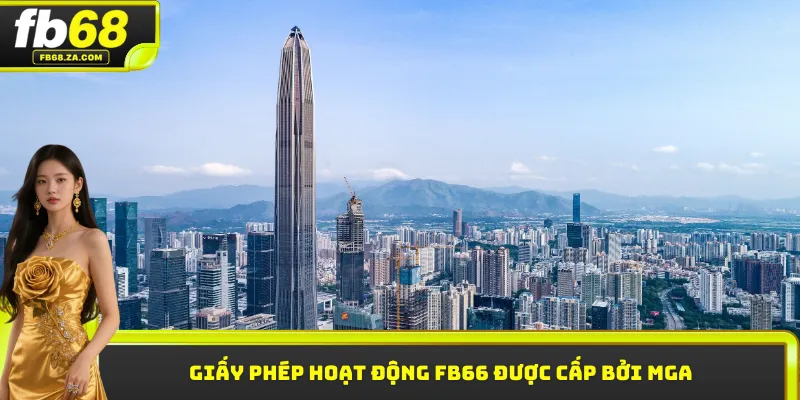 Giấy phép hoạt động FB66 được cấp bởi MGA